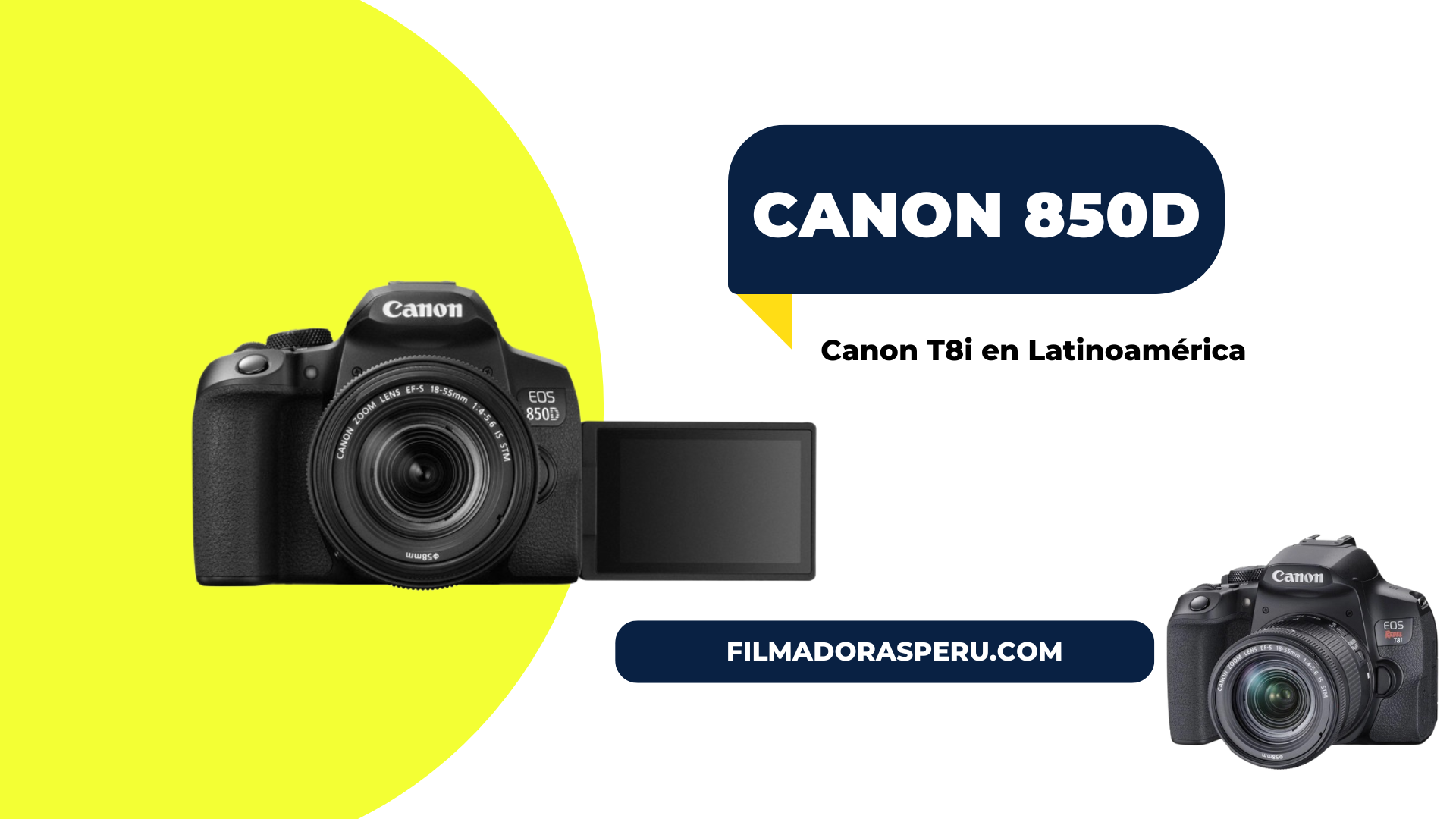 Canon 850d (Canon T8i en Latinoamérica)