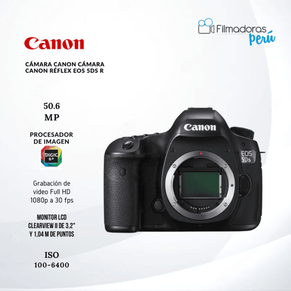 Cámara Canon Réflex EOS 5Ds R - Filmadorasperu