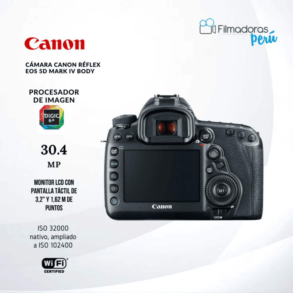 Cámara Canon Réflex Eos 5D Mark IV Body - Filmadorasperu