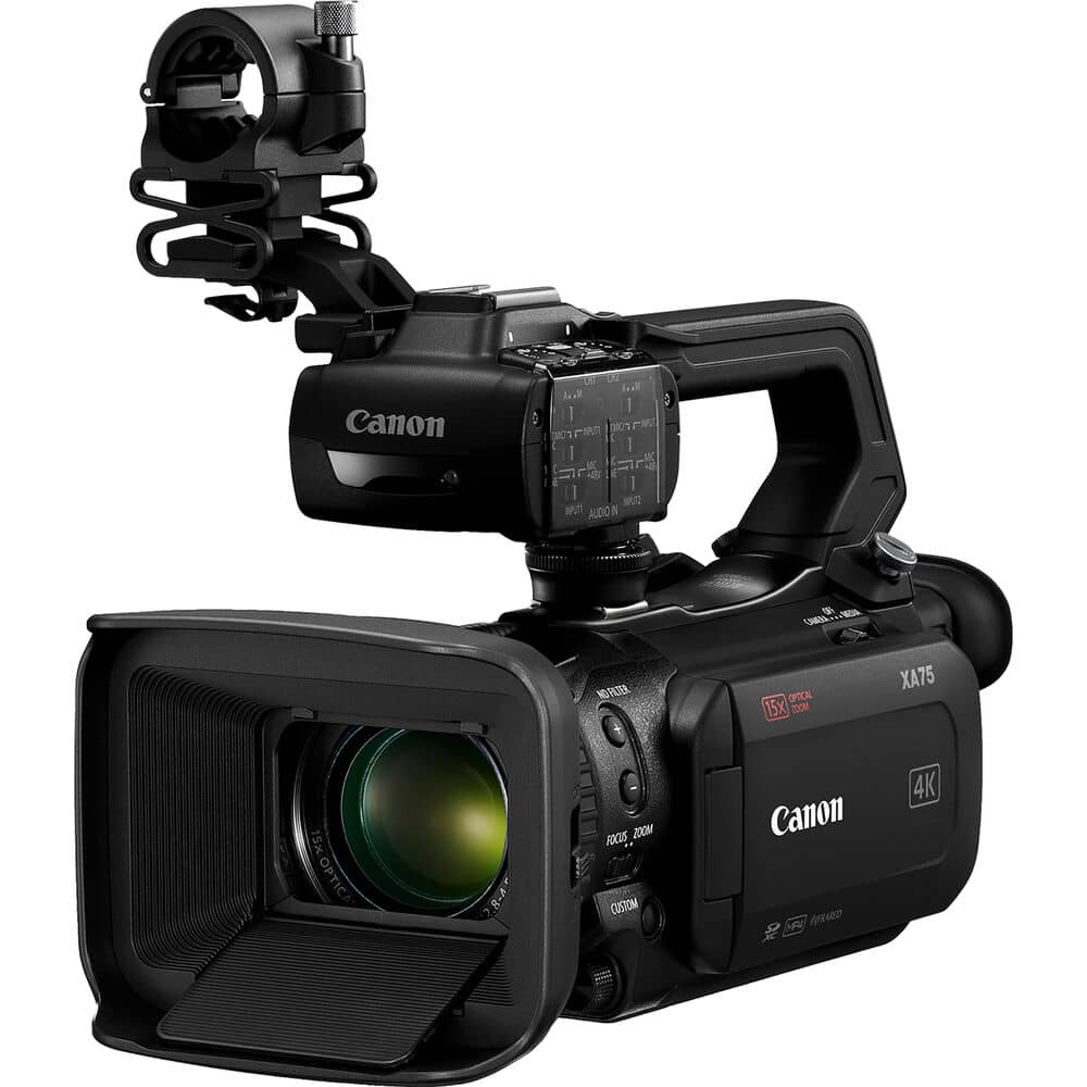 filmadoras Canon XA75 UHD 4K con Función de Streaming en Vivo