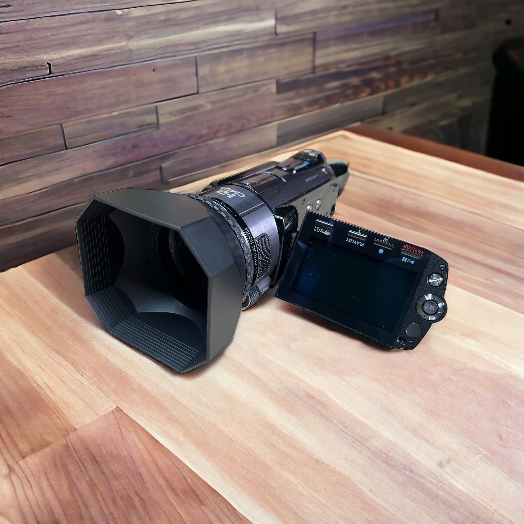 Cámara de video Canon VIXIA HF S100 Full HD (2da mano) + Parasol
