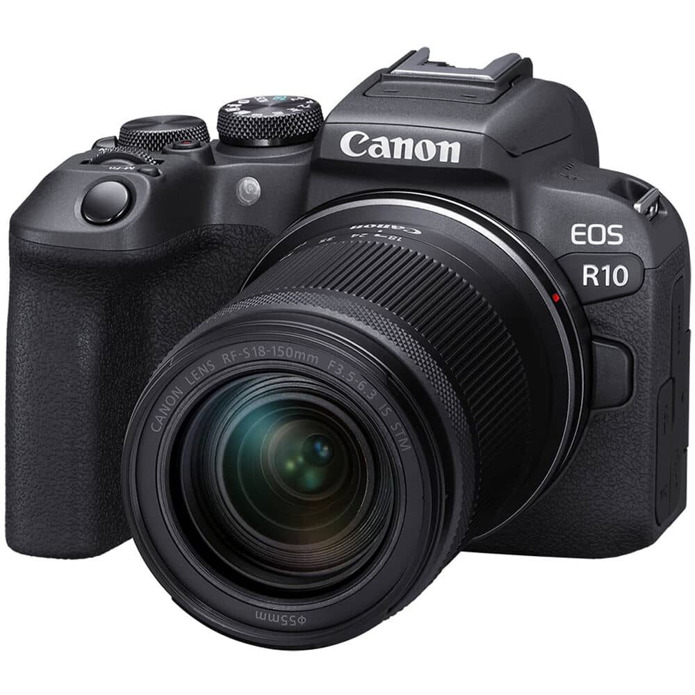 Cámara Canon Mirrorless EOS R10 con lente de 18-150 mm - Filmadorasperu