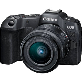 Cámara Canon Mirrorless EOS R8 con lente RF 24-50 mm is stm