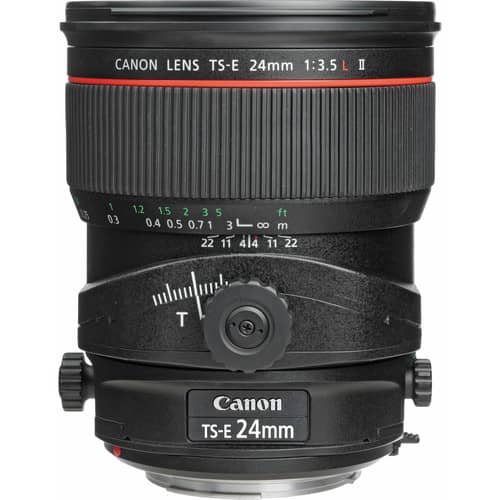 Lente Canon TS-E 24mm f/3.5L II (para importar)