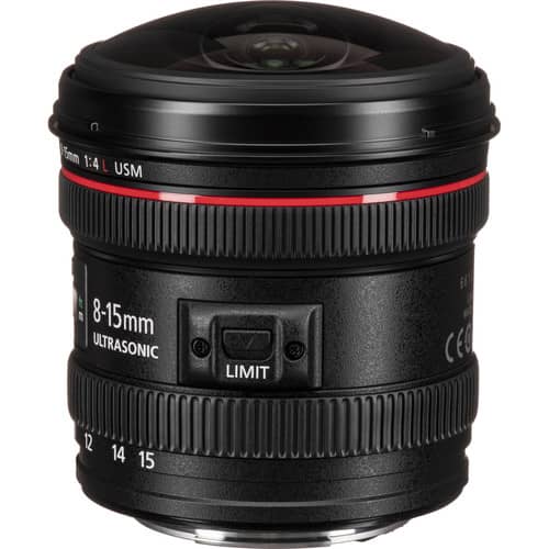 Lente Canon EF 8-15 mm f/4L USM FISHEYE - Filmadorasperu