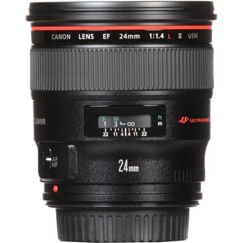 Lente Canon EF 24 mm f/1.4L II USM - Filmadorasperu
