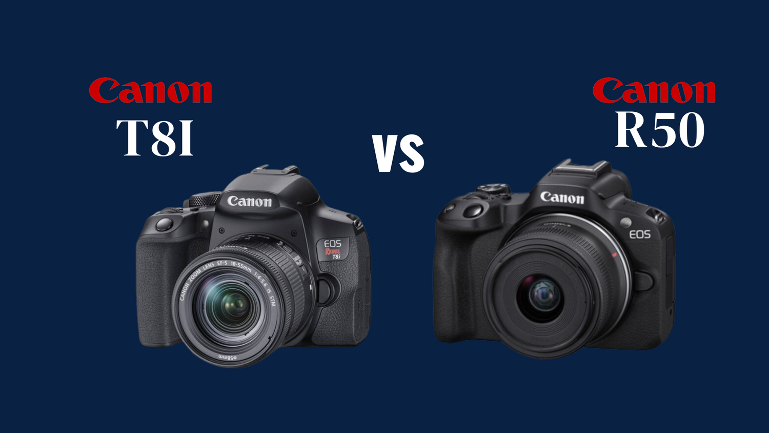 Canon T8i vs Canon R50: ¿Cuál elegir en 2025?