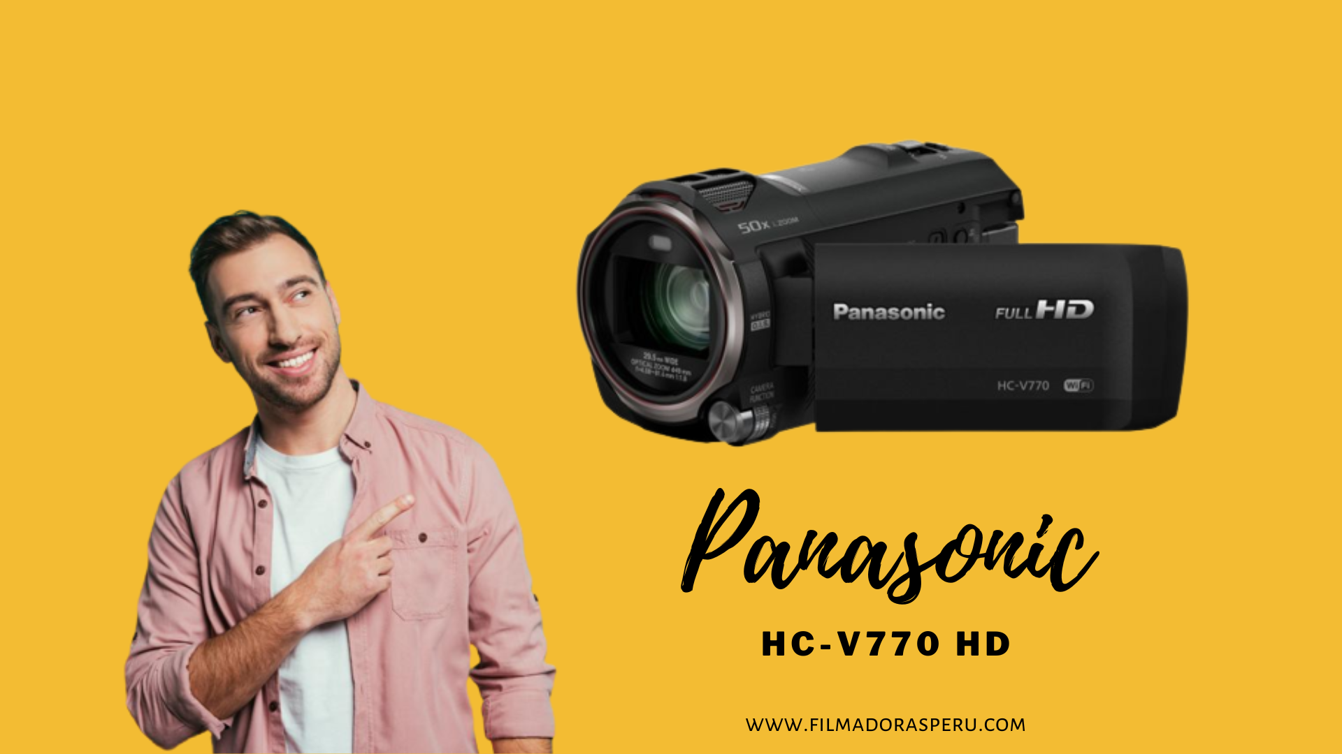 Muestra tu lado creativo con la Videocámara Panasonic HC-V770K Full HD