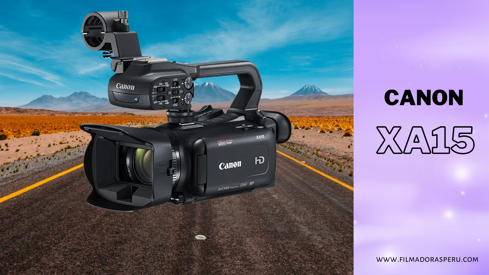 Canon XA15: Videocámara compacta full HD