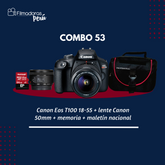 Combo 53 (T100 18-55 +  50mm + Memoria + estuche)