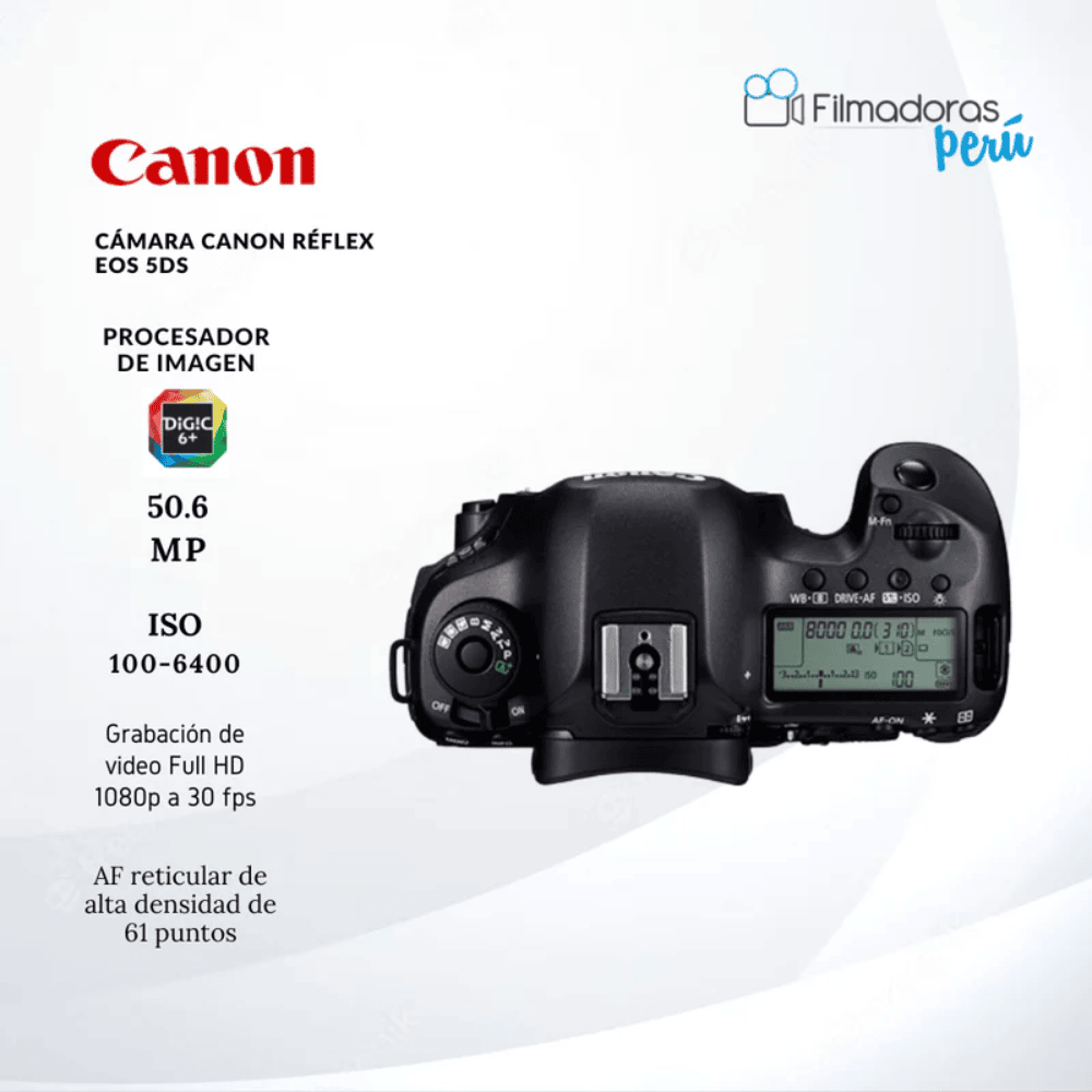 Cámara Canon Réflex EOS 5Ds - Filmadorasperu