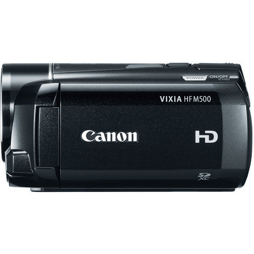 Cámara de video Canon VIXIA HF M500 Full HD condición 7/10, problemas con la bisagra (2da mano) - Filmadorasperu