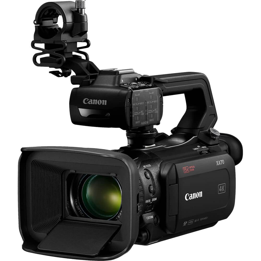 Cámara de video Canon XA70 UHD 4K30 con enfoque automático de doble píxel - con Función de Streaming en Vivo - Filmadorasperu