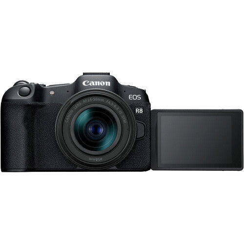 Cámara Canon Mirrorless EOS R8 con lente RF 24-50 mm is stm - Filmadorasperu