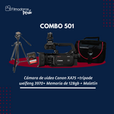 Combo 501 (Cámara de video Canon XA75 +trípode weifeng 3970+ Memoria de 128gb + Maletín)