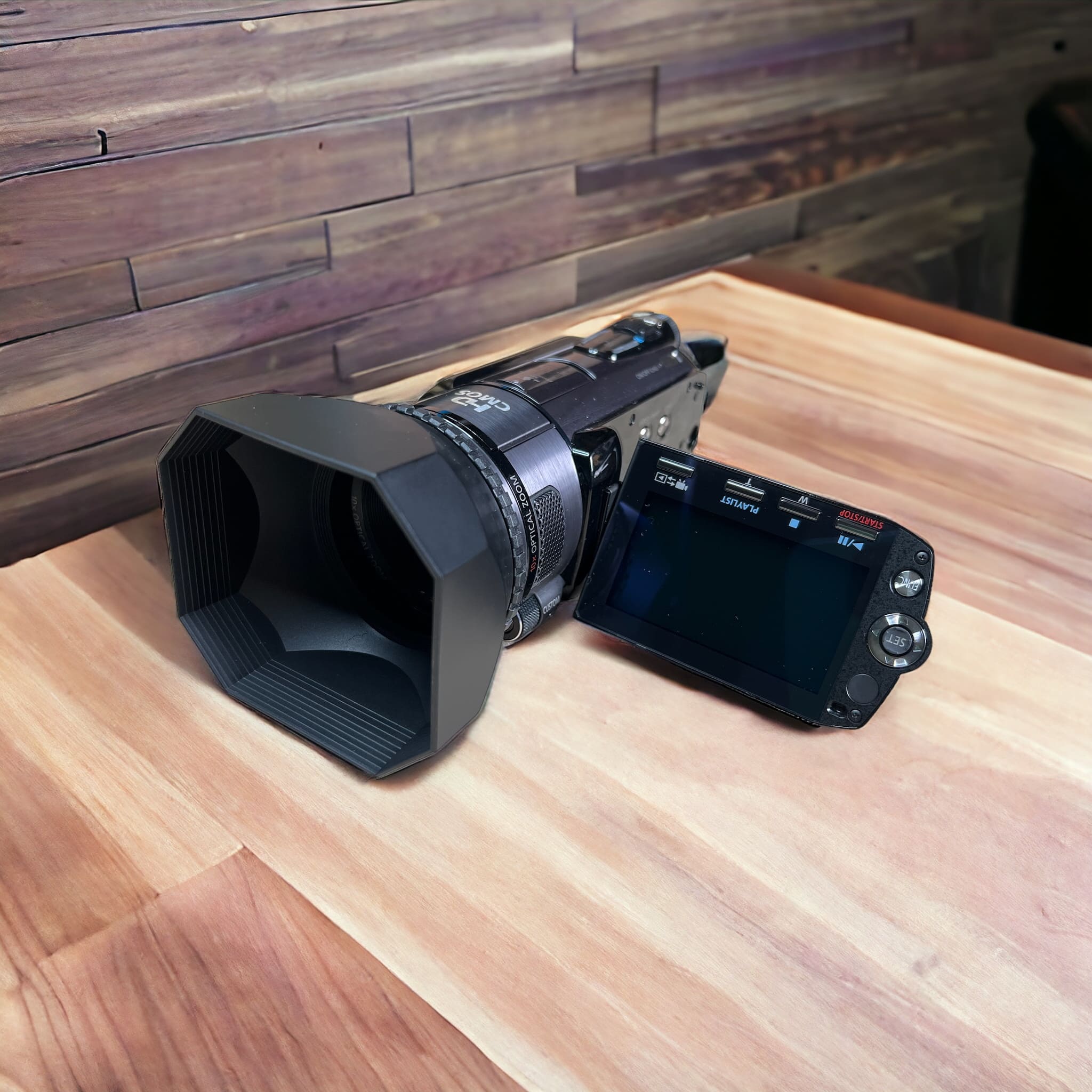 Cámara de video Canon VIXIA HF S100 Full HD (2da mano) + Parasol - Filmadorasperu