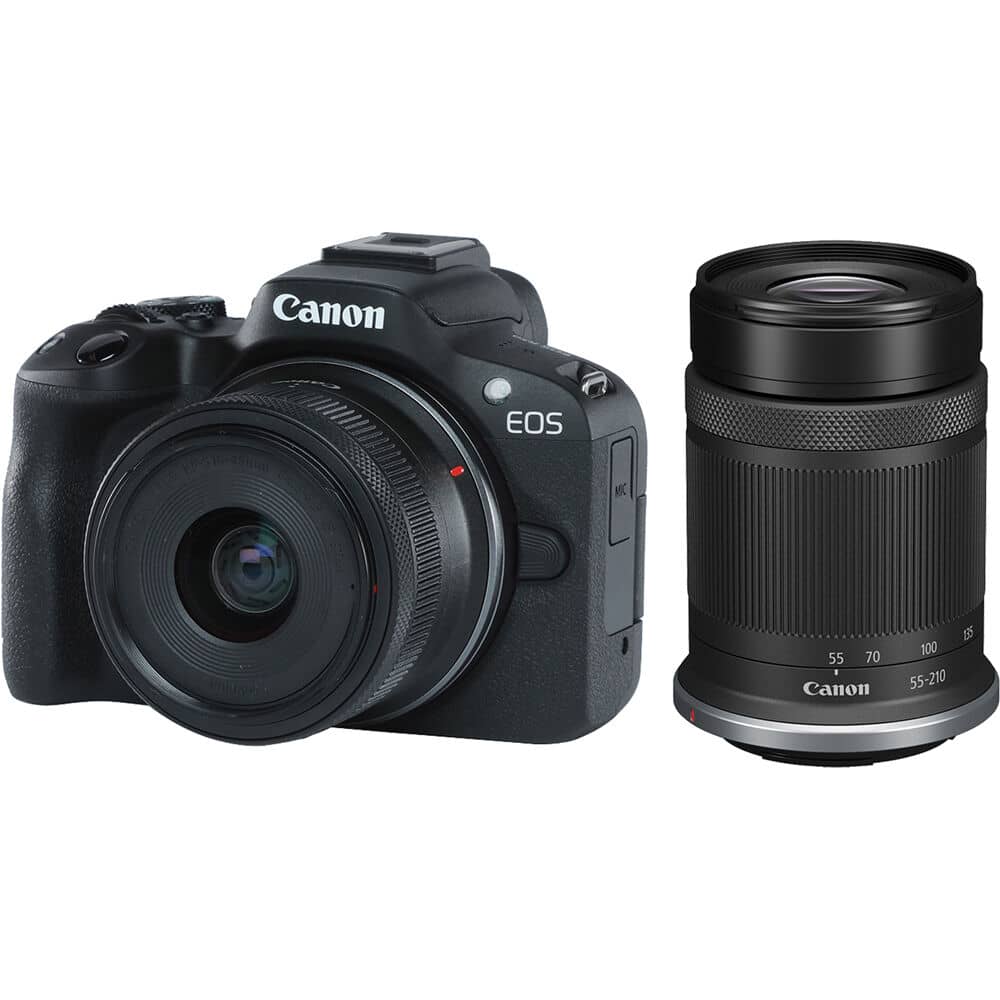 CÁMARA CANON MIRRORLESS EOS R50 18-45/55-210 IS STM - Filmadorasperu