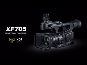 cámara filmadora profesional Canon XF705 4K para importar