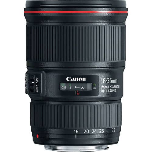 Lente Canon EF 16-35 mm f/4L IS USM - Filmadorasperu