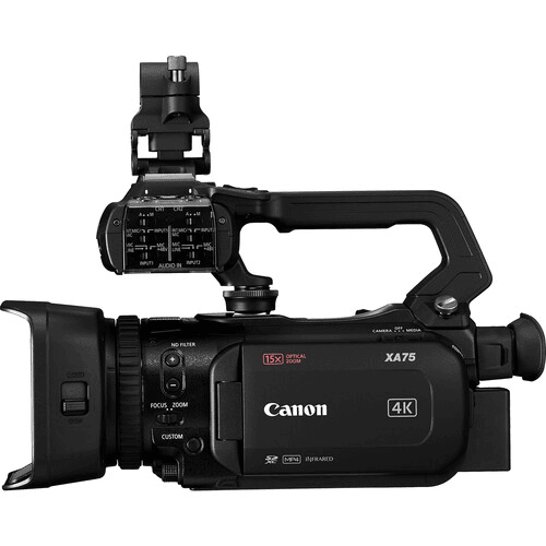 Cámara de video Canon XA75 UHD 4K con Función de Streaming en Vivo - Filmadorasperu