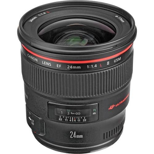 Lente Canon EF 24 mm f/1.4L II USM - Filmadorasperu