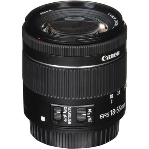Lente Canon EF-S 18-55 mm f/4-5.6 IS STM (para importar)