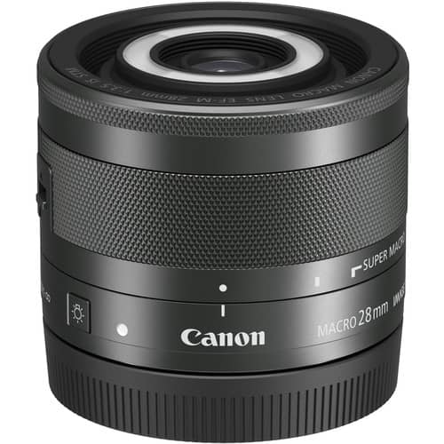Lente Canon EF-M 28 mm f/3.5 Macro IS STM (para importar) - Filmadorasperu