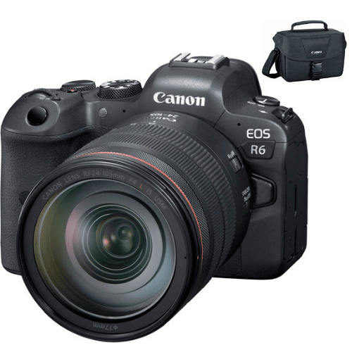 Cámara Canon Mirrorless Eos R6 + RF24-105mm F4 L IS Usm + Capacitacion