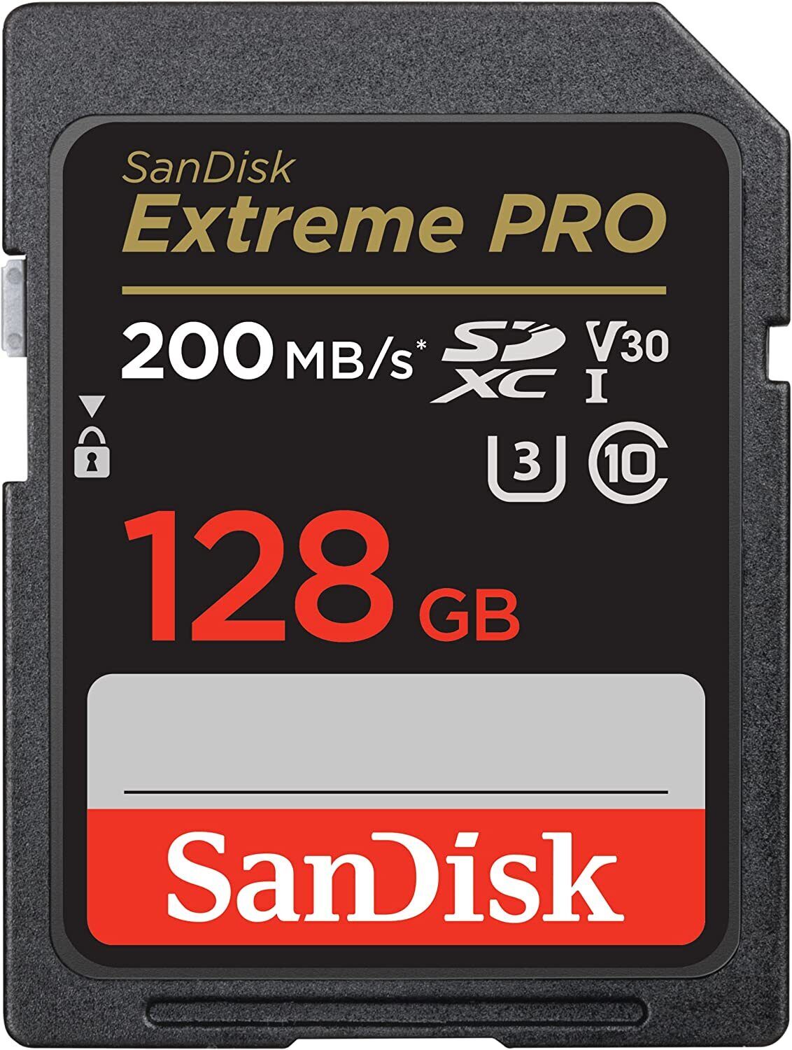 Memoria Sd Sandisk Extreme Pro 128gb 10 U3 4K Up to 200MB/s